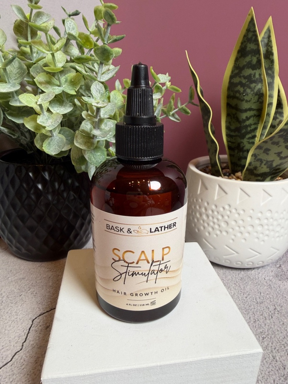 Scalp Stimulator Hair Growth Oil - Brown Bottle